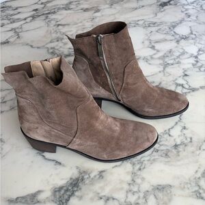 Paul Green suede ankle boots sz 7.5 western tan